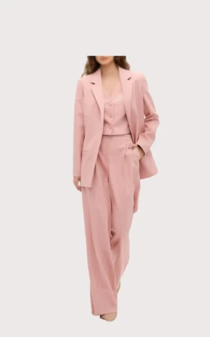 جلیقه زنانه صورتی شیک adL از نمای روبرو