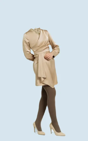 پیراهن زنانه مجلسی بژ NEVADO کد 403114081504 - Image 6