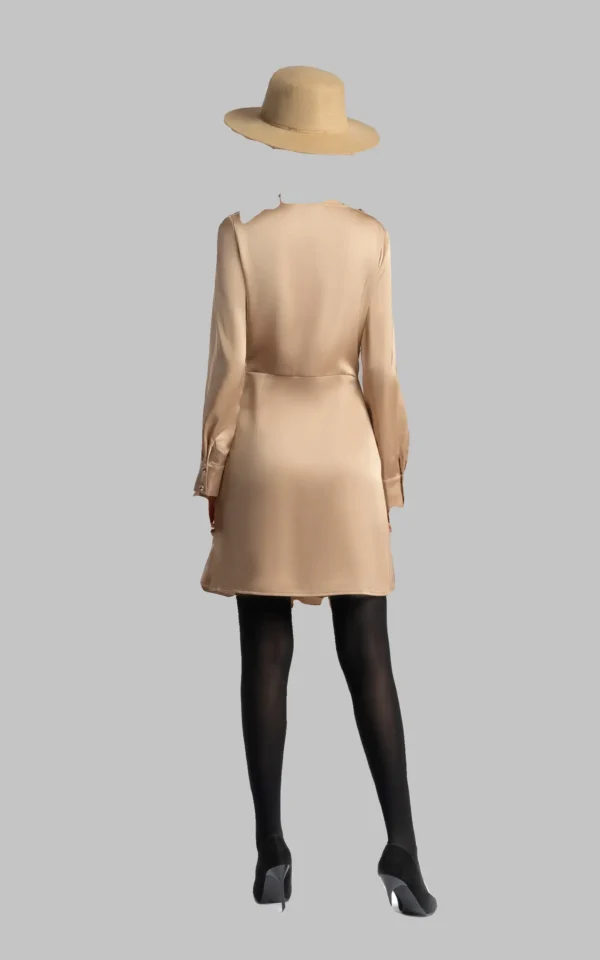 پیراهن زنانه مجلسی بژ NEVADO کد 403114081504 - Image 3