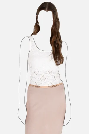 تاپ زنانه خامه دوزی Colin’s سفید