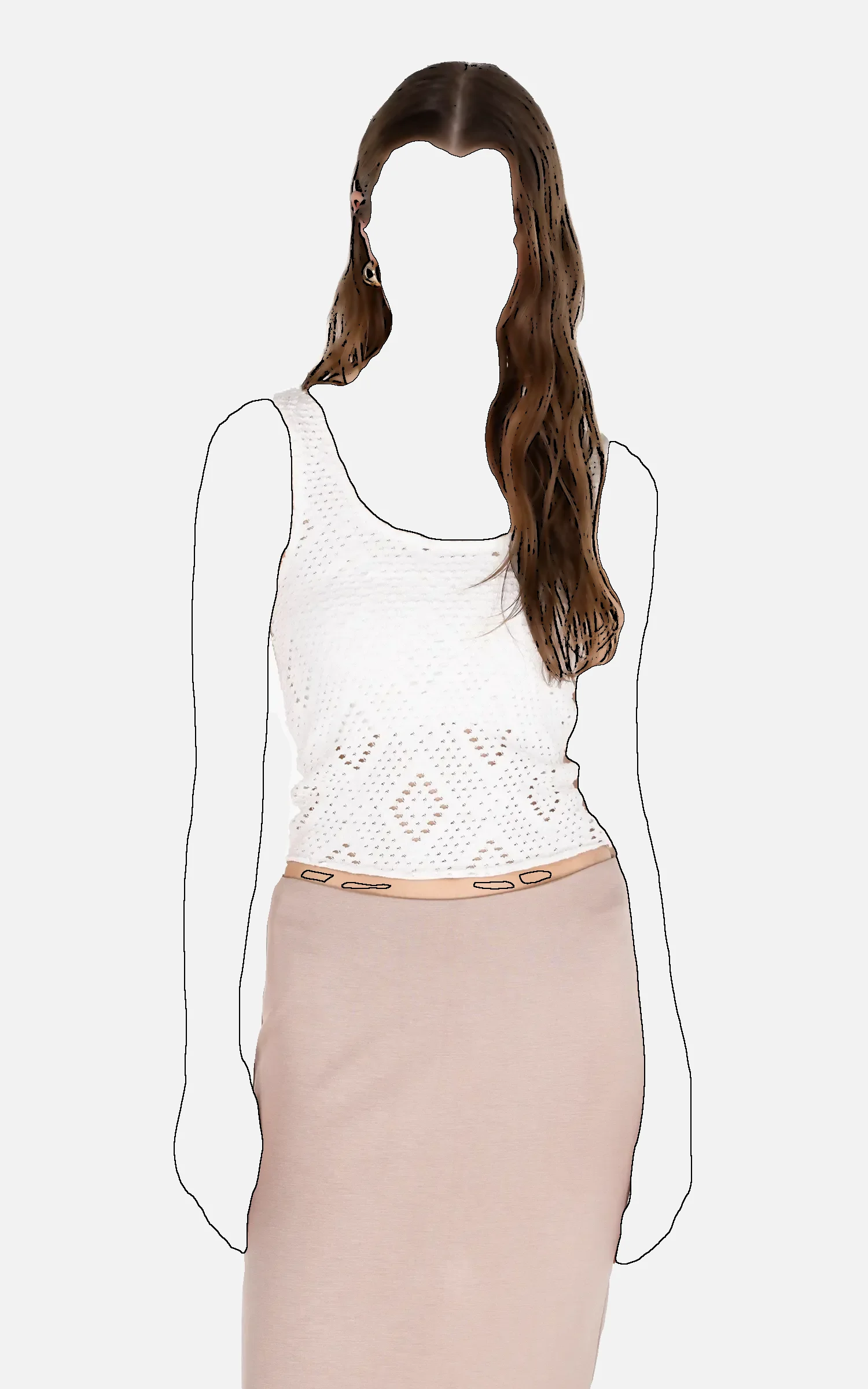 ai-CL1074535-1 تاپ زنانه خامه دوزی Colin’s سفید