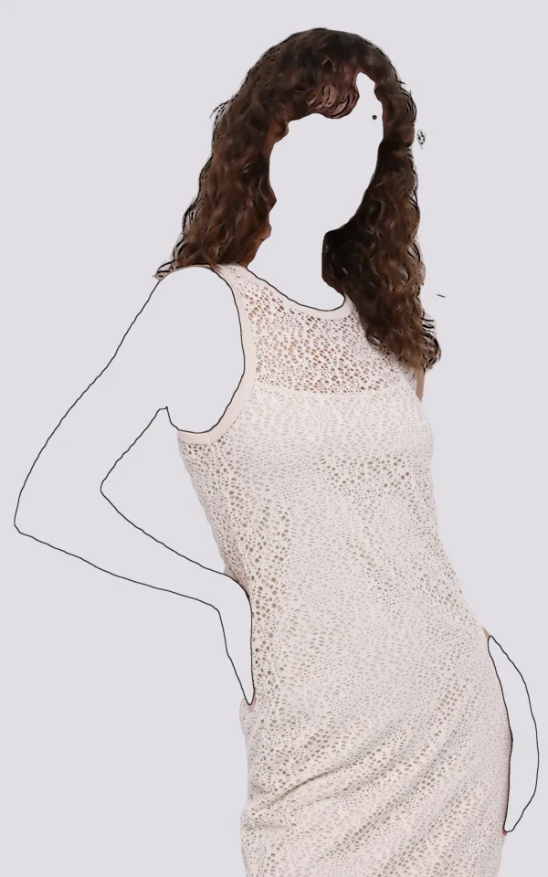 پیراهن بلند بافت زنانه کولینز (Colin’s) مدل توری کد CL1074559 - Image 4