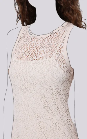 پیراهن بلند بافت زنانه کولینز (Colin’s) مدل توری کد CL1074559 - Image 5