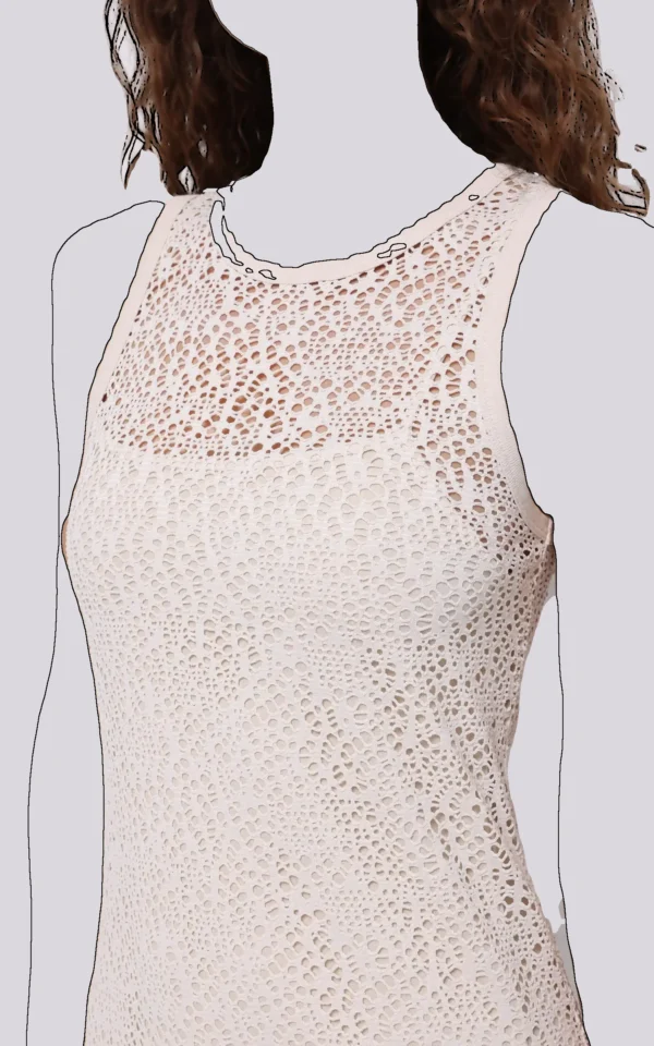 پیراهن بلند بافت زنانه کولینز (Colin’s) مدل توری کد CL1074559 - Image 5