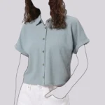 شومیز بافت‌دار زنانه کولینز (Colin’s) مدل آستین پاکتی کد CL1074599