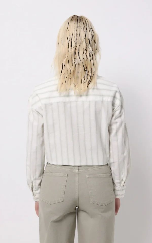 شومیز زنانه راه‌راه با گره جلو و استایل کژوال برند نوادو کد CL1075566 - Image 6