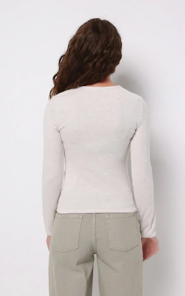 پلیور نخی آستین‌بلند با بافت ملانژ و طراحی کژوال برند کلینز کد CL1077097 - Image 2