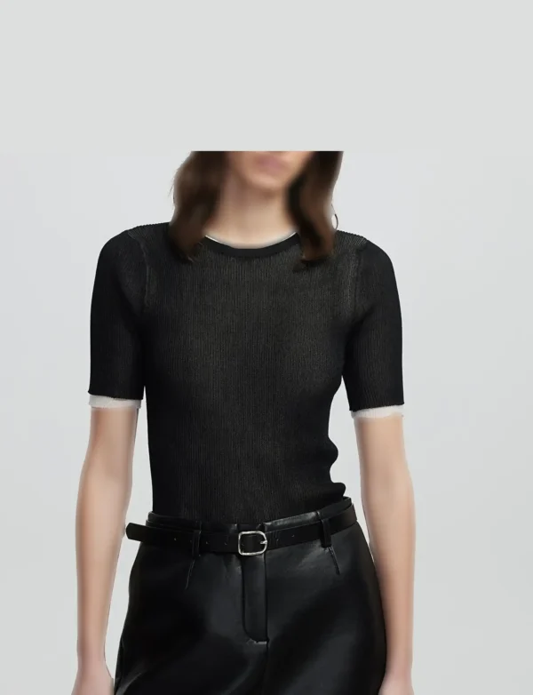 بلوز بافت زنانه IPEKYOL کد IS1250050033 - Image 3