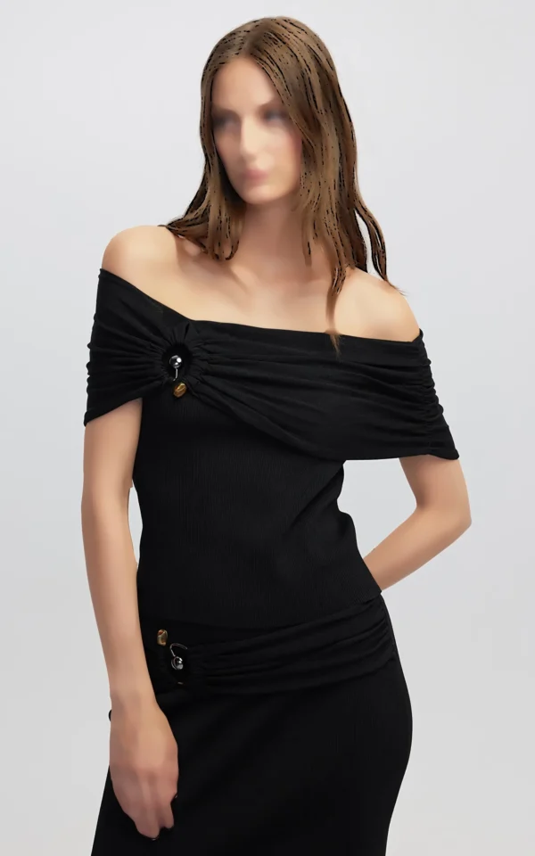 بلوز بافت زنانه IPEKYOL کد IW6250050021 - Image 3