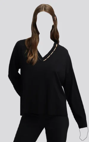 بلوز بافت زنانه IPEKYOL کد IW6250050050 - Image 2