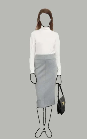 دامن زنانه ROMAN کد K2425003