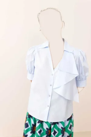 شومیز جدید طرح دار سفید ROMAN با قیمت عالی در کی شاپ  کد Y2413533