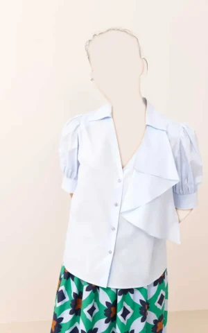 شومیز جدید طرح دار سفید ROMAN با قیمت عالی در کی شاپ  کد Y2413533