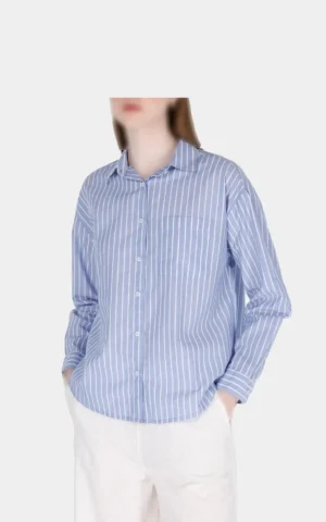 شومیز زنانه رسمی راه‌راه آبی Colin's با طراحی شیک و دوخت باکیفیت از فروشگاه کی شاپ