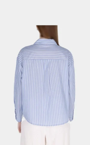 شومیز زنانه رسمی راه‌راه آبی Colin's با طراحی شیک و دوخت باکیفیت از نمای پشت