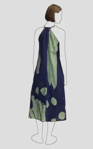 پیراهن زنانه راحت خانگی سرمه‌ای ایپکیول