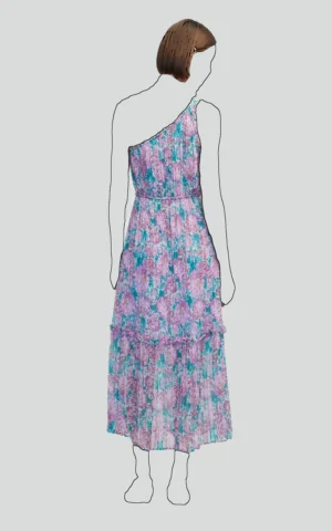 پیراهن زنانه طرح‌دار میدی طرح‌گل خنک ایپکیول