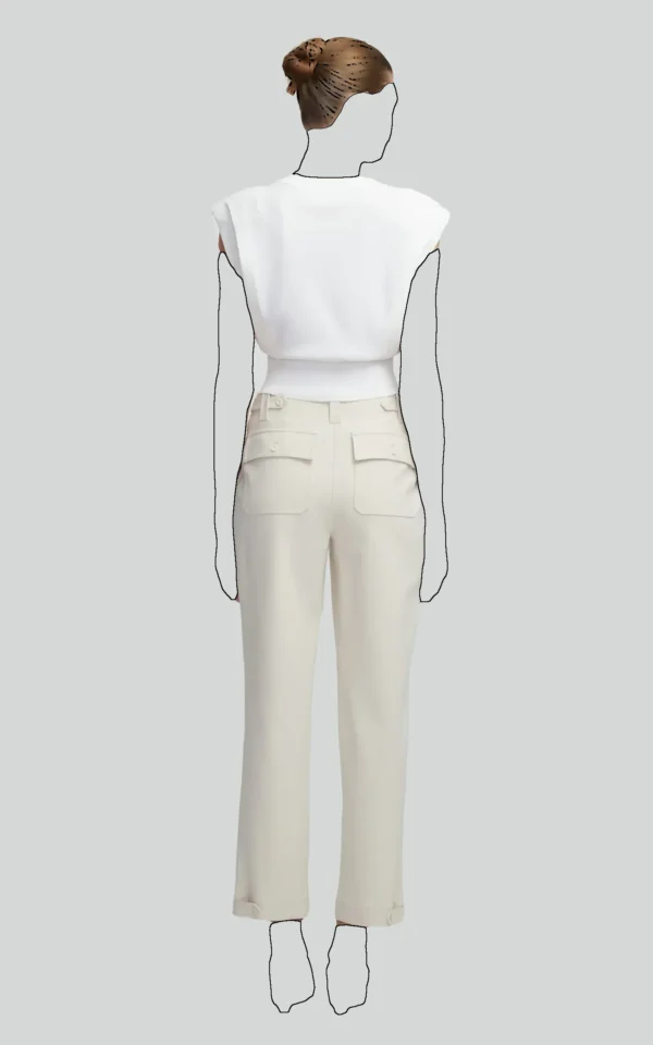 شلوار زنانه راسته شیری مجلسی ایپکیول