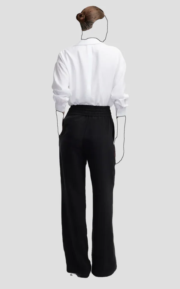 شلوار زنانه راسته مشکی راحت ایپکیول