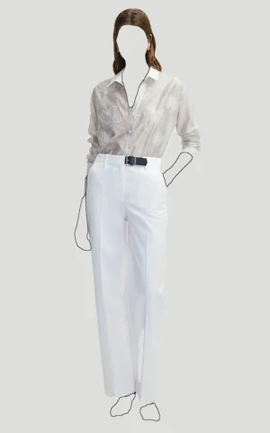 شلوار زنانه سفید رسمی ایپکیول