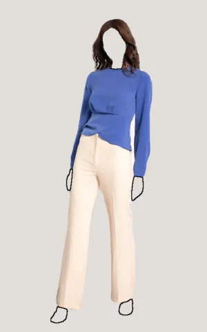 بلوز آستین بلند زنانه نوادو (Nevado) مدل کمر چین‌دار کد 402012031167 - Image 2