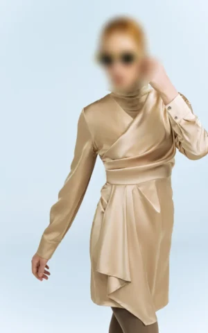 پیراهن زنانه مجلسی بژ NEVADO کد 403114081504 - Image 7