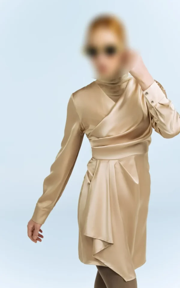 پیراهن زنانه مجلسی بژ NEVADO کد 403114081504 - Image 7