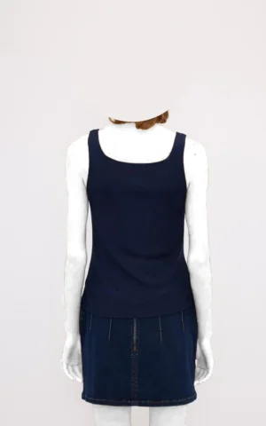 تاپ زنانه بلند شیک و خاص برند adL از نمای پشت