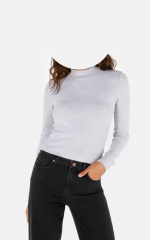 بلوز زنانه آستین بلند طوسی Colin's با طراحی ساده و شیک از فروشگاه کی شاپ