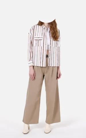 شومیز زنانه راه‌راه جیب‌دار Colin's از کی شاپ