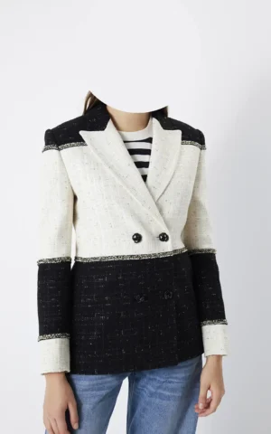 کت زنانه دو رنگ IPEKYOL کد IS1240106034 - Image 2