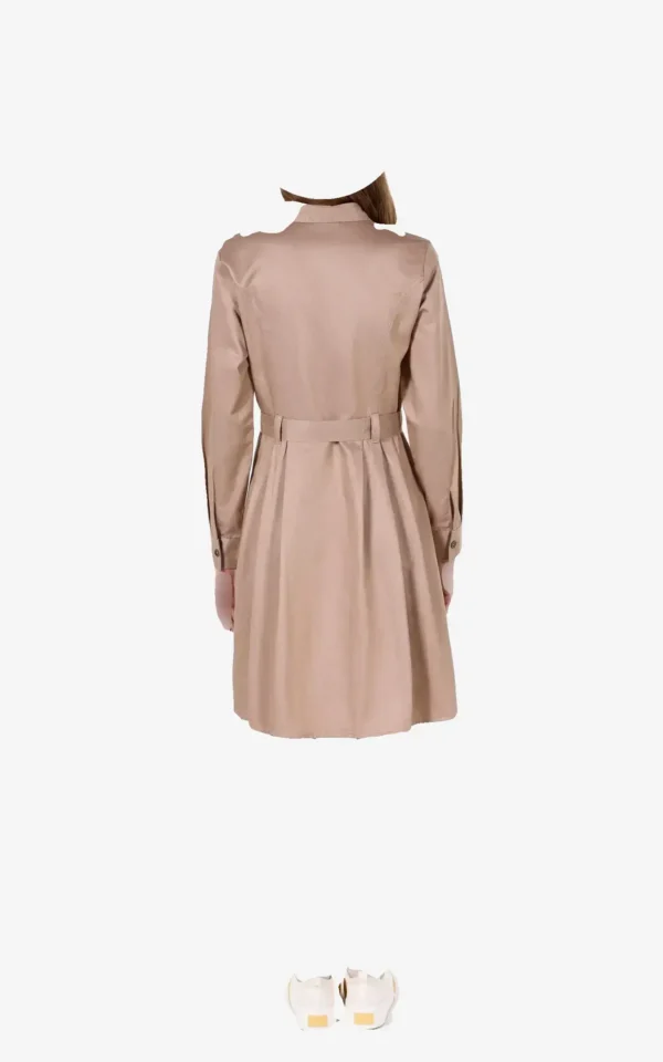 پیراهن زنانه قد متوسط کمربنددار با جیب‌های پاکتی برند کلینز کد CL1072646 - Image 2