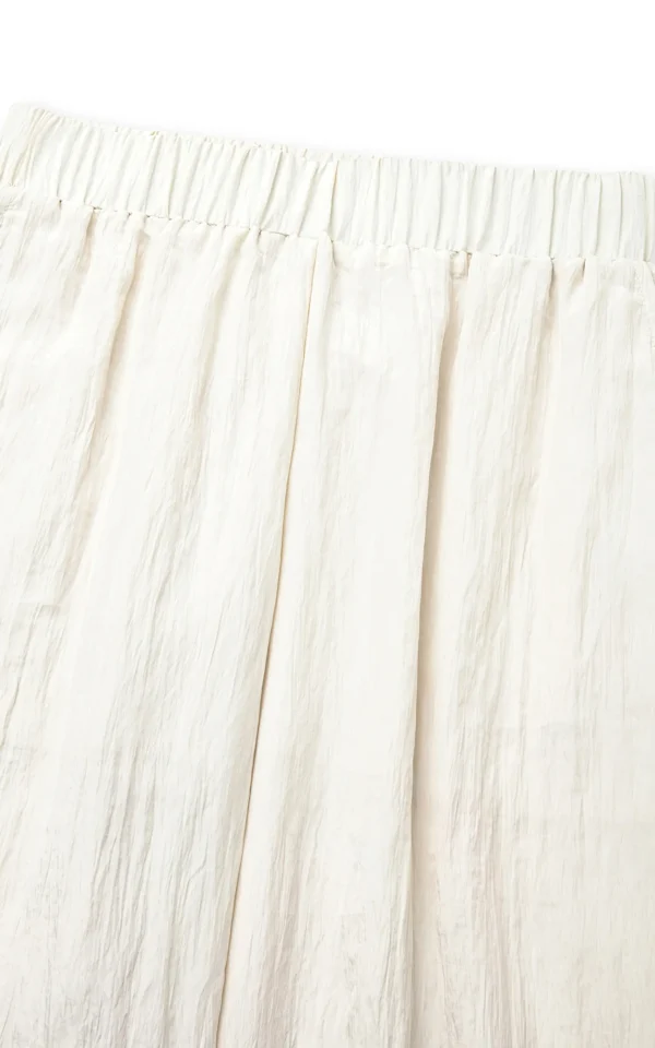 شلوار زنانه سفید کشی راحت راسته ایپکیول