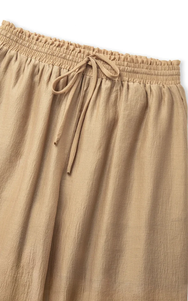 شلوار زنانه کشسان راحت بژ شیک ایپکیول