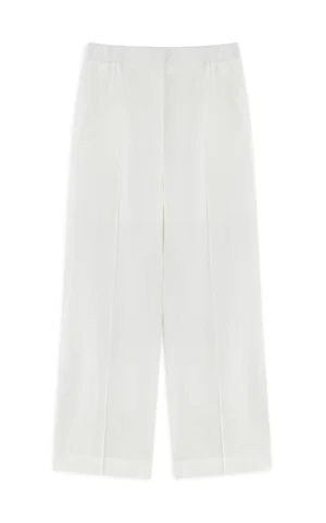 شلوار زنانه راسته سفید مجلسی ایپکیول