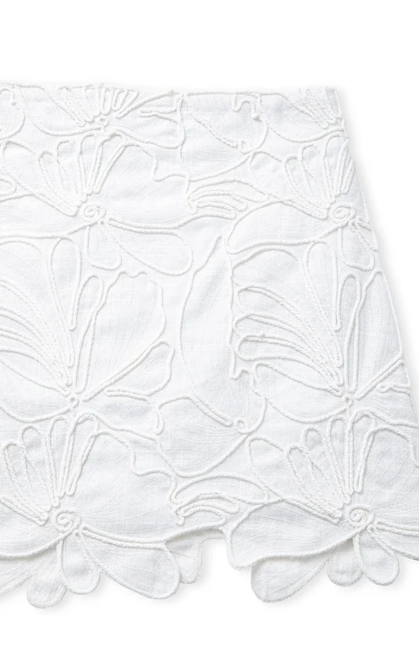 دامن زنانه سفید پشت زیپ‌دار ایپکیول