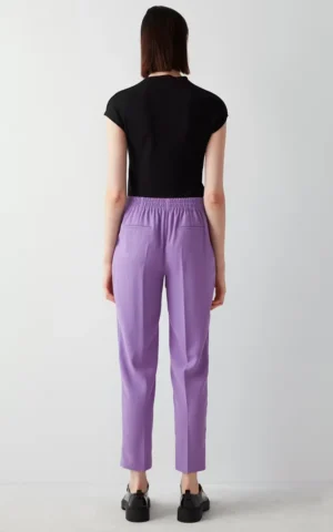 شلوار زنانه بنفش راسته شیک ایپکیول