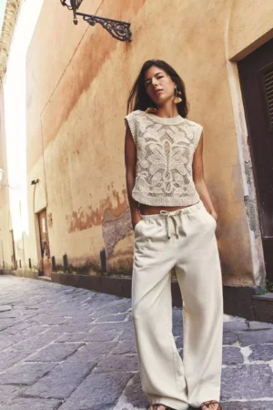 شلوار زنانه ZARA کد 3308921712