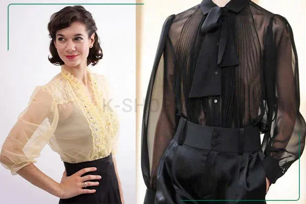 بلوزهای شفاف مجلسی