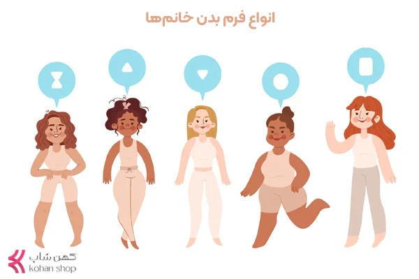 انواع فرم بدن زنان