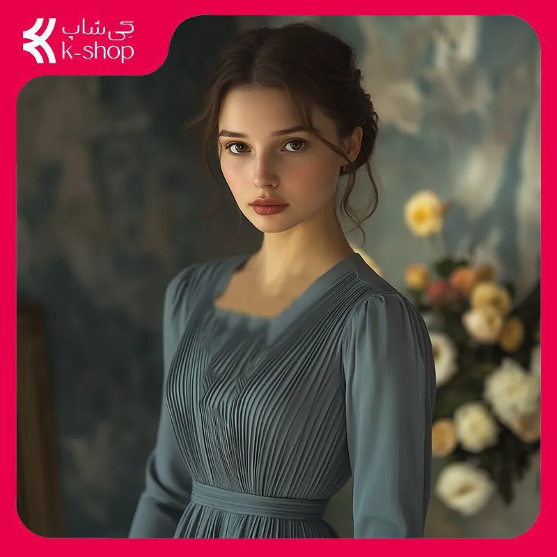 پیراهن یقه هفت پلیسه‌دار